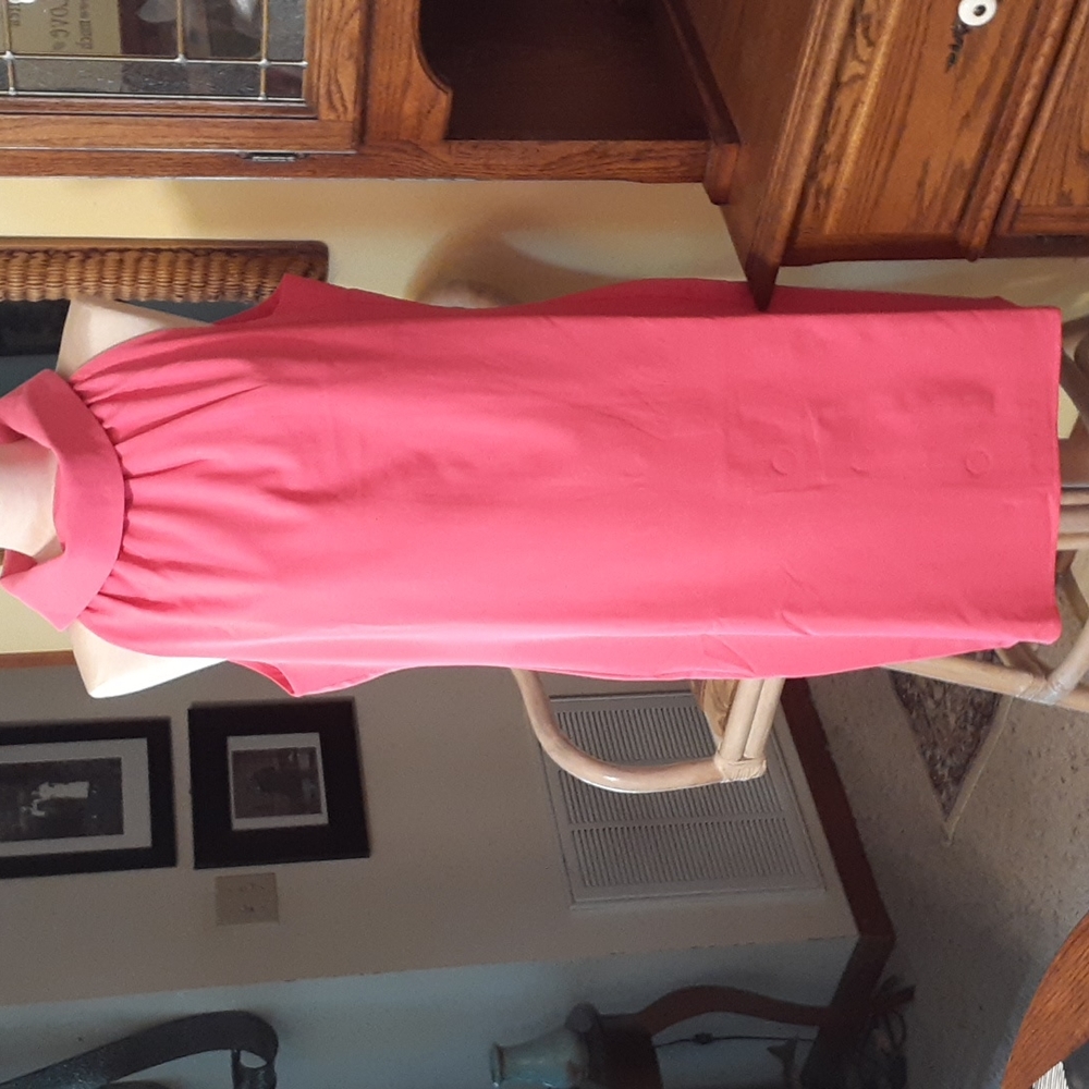 Sail to Sable Pink Coral Halter Midi Dress